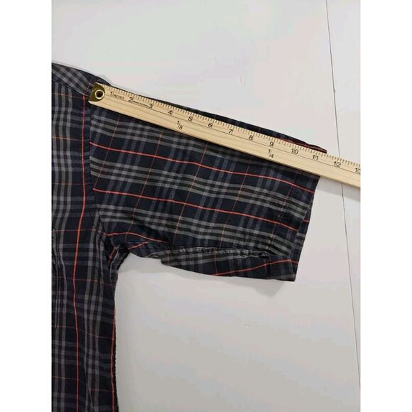 Burberrys Men's Vintage Nova Check Cotton Button‎ Up Shirt Small - Picture 8 of 9